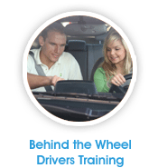 Behind the wheel driving lessons  in California 